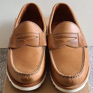 NEW Sperry Gold Cup Handcrafted in Maine USA Tan Penny Loafer Shoes Size 9